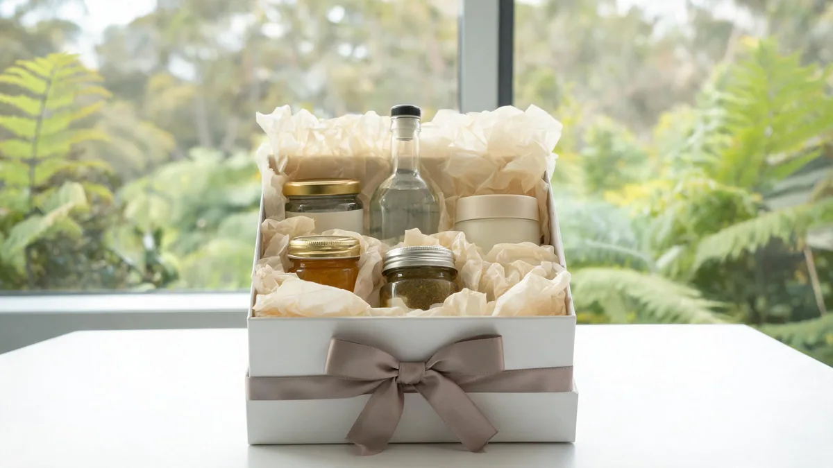Premium gift box of curated New Zealand products