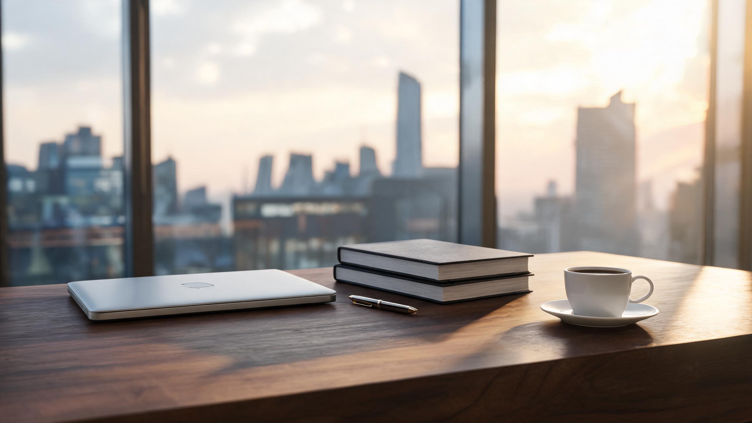 Consulting desk with research reports — 2026 market proposals and analysis