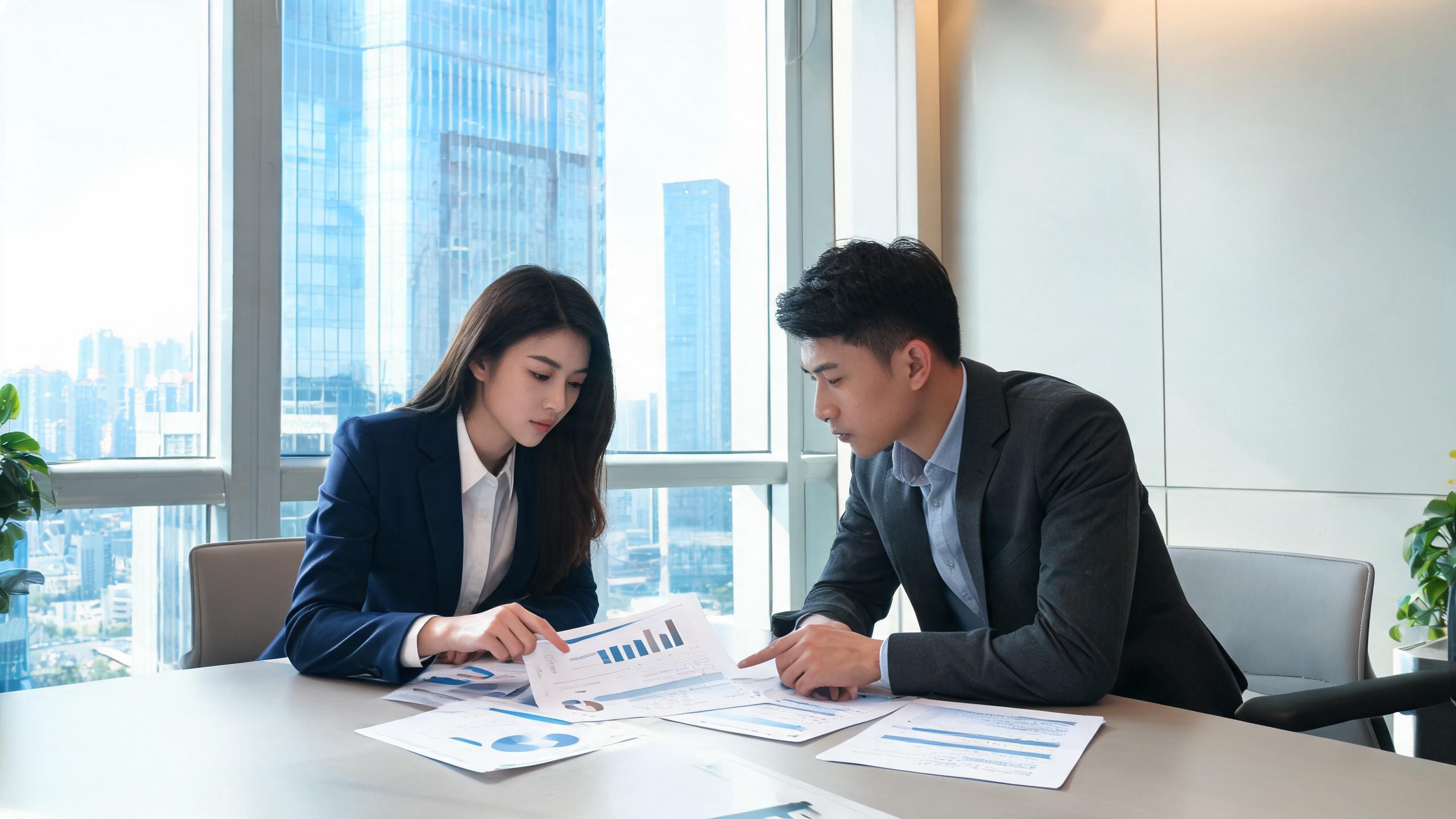 Business consultation meeting in a modern office